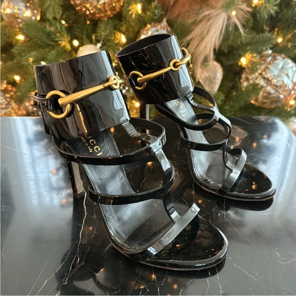 Gucci Ursula Horsebit T-Strap Heels - Picture 2 of 14
